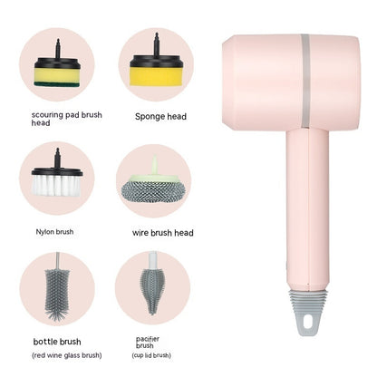 Electric Cleaning Brush Dishwashing Brush Automatic Wireless USB
